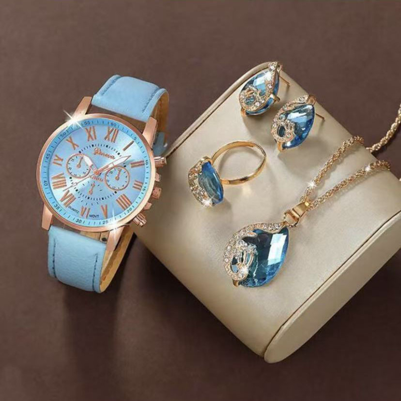 Ženski kvarcni sat s Seagull pokretom, kućište od legure, remen od lažne kože, kopča od nehrđajućeg čelika