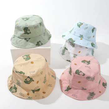 Dječja ribarska kapa za sve sezone sa zaštitom od sunca, prozračna, otporna na vjetar i dizajn sa raspršenim cvijećem