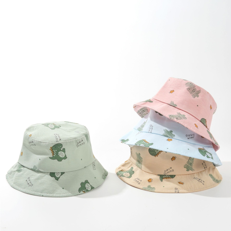 Dječja ribarska kapa za sve sezone sa zaštitom od sunca, prozračna, otporna na vjetar i dizajn sa raspršenim cvijećem