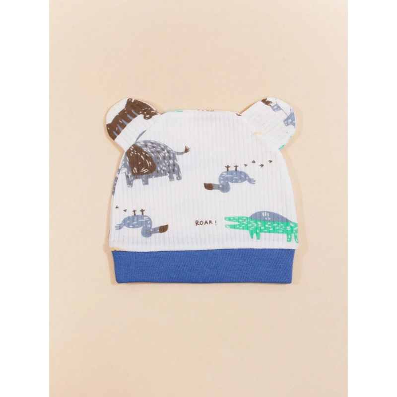 Detská čiapka s uškami - zamatový materiál; zapínanie s rolovacou sponou; spona z PVC; ručne vyrobené korálkami; číslo produktu sh114524934