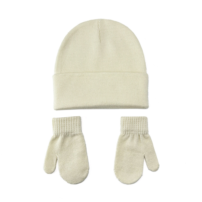 Set pletene kape i rukavica za djecu – žakardni uzorak, zimsko razdoblje, core-spun vlakno, dobno raspon 0–6 mj do 4–6 godina