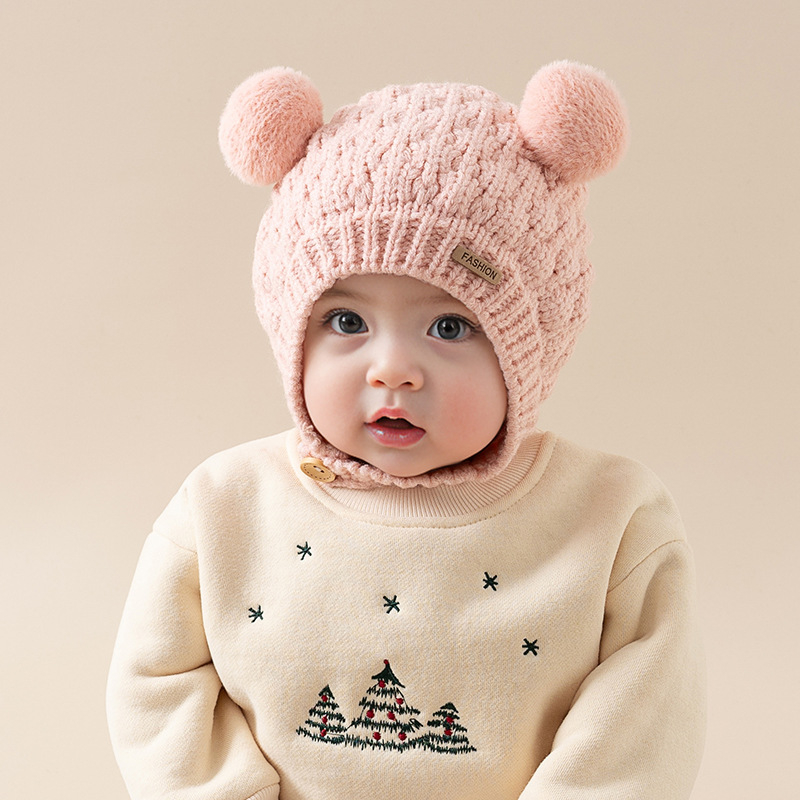 Dječja vunena kapa – Topla, otporna na vjetar, kupolasti vrh, Vintage retro stil, Seven Pomelo (Vuna; Zima; Djeca 6–12 mjeseeci i 1–2 godine)