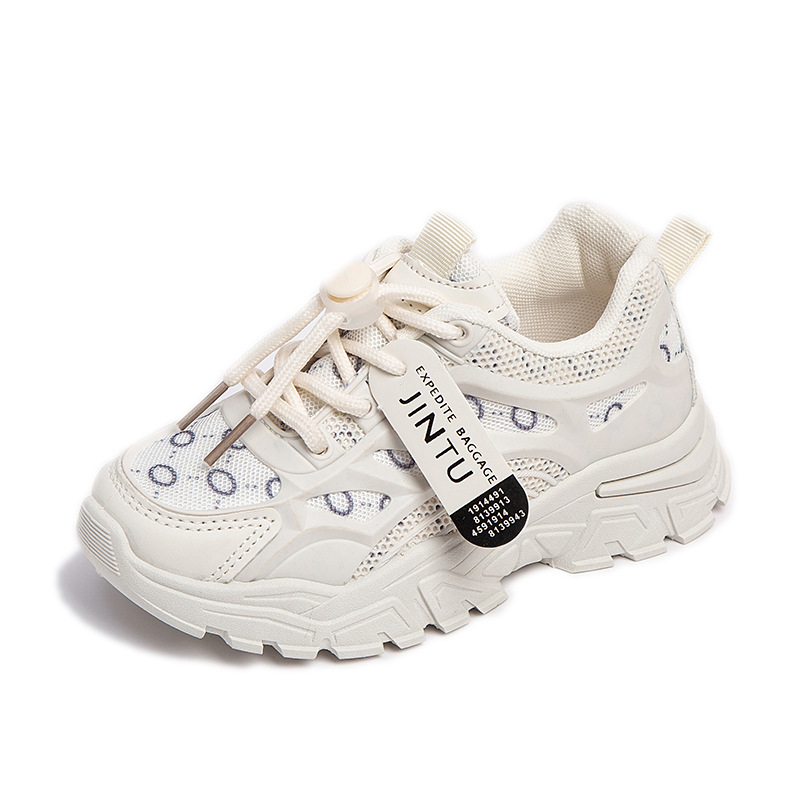 Djeca trkačke tenisice – gornji dio Pu+mesh, gumeni potplat, All-season Daily Leisure, Dad Sneakers, uzrast 4–12 godina