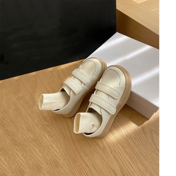 Ženske platnene tenisice s Velcro zatvaračem, gumom na potplati, niski kroj, latex ulošak