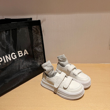 Ženske platnene tenisice s Velcro zatvaračem, gumom na potplati, niski kroj, latex ulošak