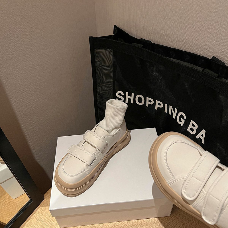 Ženske platnene tenisice s Velcro zatvaračem, gumom na potplati, niski kroj, latex ulošak