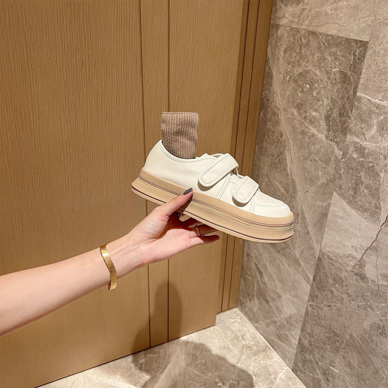 Ženske platnene tenisice s Velcro zatvaračem, gumom na potplati, niski kroj, latex ulošak