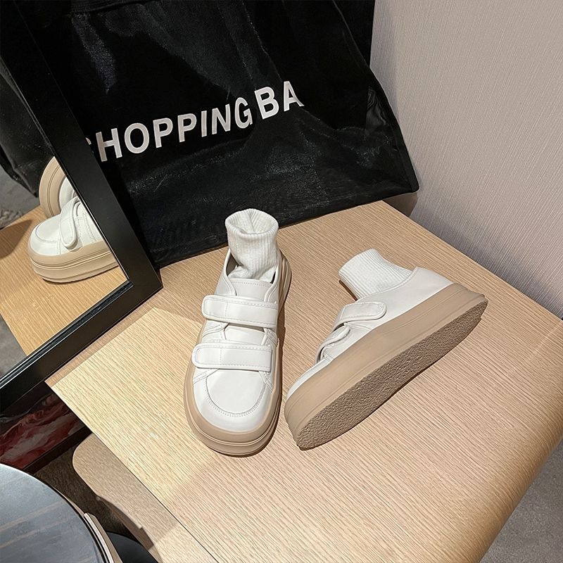 Ženske platnene tenisice s Velcro zatvaračem, gumom na potplati, niski kroj, latex ulošak