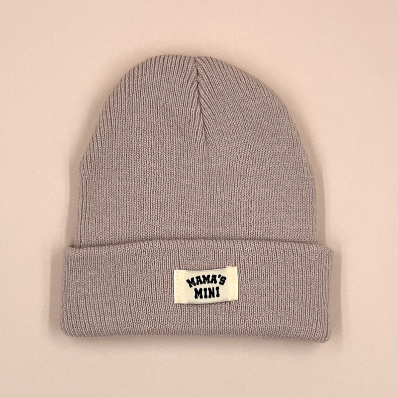 MAMA'S MINI dječja pletena kapa, zvonoliki vrh, topla akrilna tkanina, zimska sezona