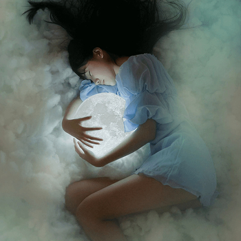 3D noćna lampa s mjesecom – USB napajanje, PVC abažur, dodirni prekidač, inteligentno upravljanje