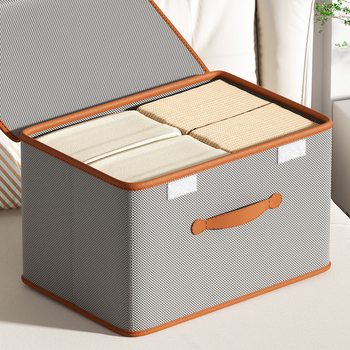 Kutija za odlaganje odjeće s pokrovom protiv prašine, sklopiva, 85L