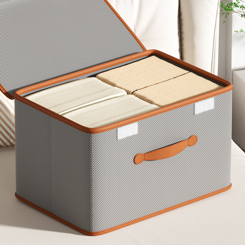 Kutija za odlaganje odjeće s pokrovom protiv prašine, sklopiva, 85L