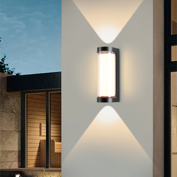 LED vonkajšia stenová lampa s hliníkovým telom, IP65, 900 lm, 12/16/24 W, 3000/4000/6000 K