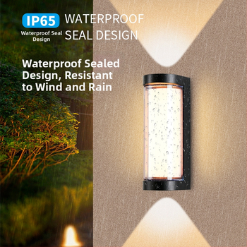 LED vonkajšia stenová lampa s hliníkovým telom, IP65, 900 lm, 12/16/24 W, 3000/4000/6000 K