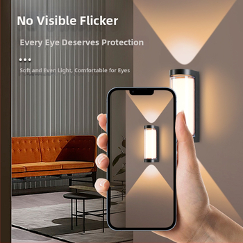 LED vonkajšia stenová lampa s hliníkovým telom, IP65, 900 lm, 12/16/24 W, 3000/4000/6000 K