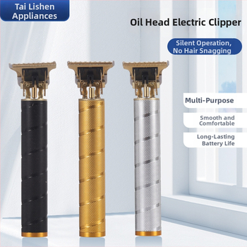 Elektrický strojček na vlasy pre holé hlavy, nabíjateľný model, odnímateľná čepeľ na umývanie vo vode, kefový motor, čepeľ z nehrdzavejúcej ocele, výdrž batérie 3–6 h