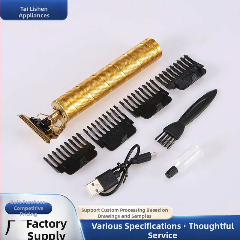 Elektrický strojček na vlasy pre holé hlavy, nabíjateľný model, odnímateľná čepeľ na umývanie vo vode, kefový motor, čepeľ z nehrdzavejúcej ocele, výdrž batérie 3–6 h