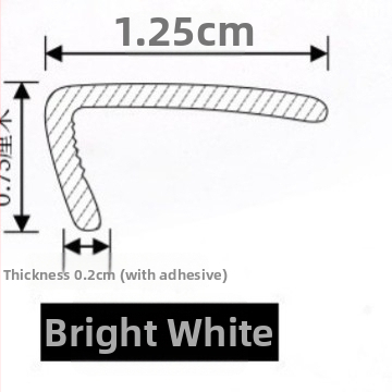 PVC samolepiaci rohový okrajový pás – lesklý kovový vzhľad, model Yt308, štýl: plochý / moderný minimalistický / dostupný luxus, určený pre strop, rám okna a rám dverí