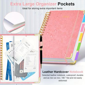 Tvrdý spirálový zošit s papierovými etiketami a Post-it poznámkami, model jd601101150461139; Materiál: papier; Prispôsobenie: Áno; Cezhraničný export exkluzívny dodávateľ: Áno