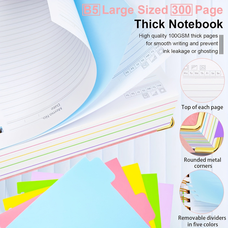 Tvrdý spirálový zošit s papierovými etiketami a Post-it poznámkami, model jd601101150461139; Materiál: papier; Prispôsobenie: Áno; Cezhraničný export exkluzívny dodávateľ: Áno