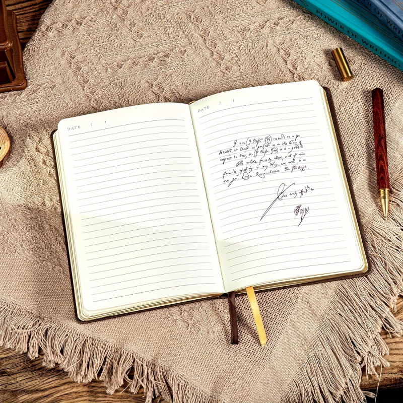 Retro denník s pozláteným okrajom a hrubým papierom; materiál: papier; úprava: áno; model: jd601099597609378