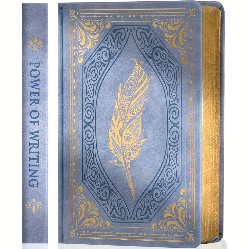 Retro denník s pozláteným okrajom a hrubým papierom; materiál: papier; úprava: áno; model: jd601099597609378