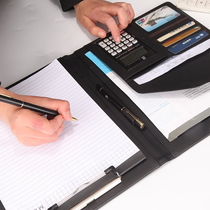 PU priečinok s dlhým svorkovým mechanizmom, modelom YD-20, s tlačeným logom, prispôsobiteľný