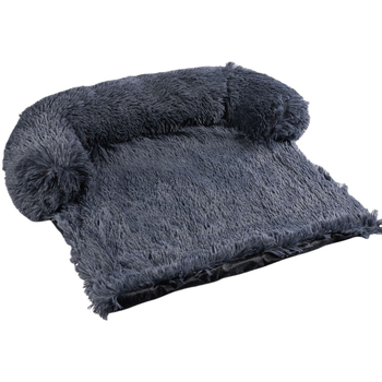 Pravokutni plišani kauč za kućne ljubimce, za mačke i pse, s uklonjivom i pranjem navlake; materijal: tkanina; protuklizna podloga.