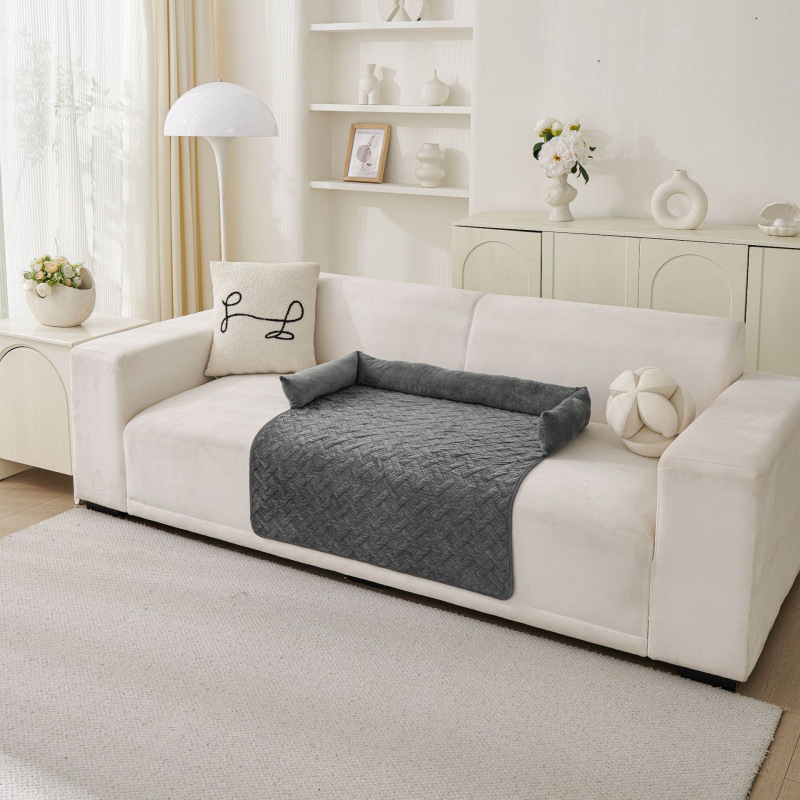 Ležaljka za kućne ljubimce od kristalnog velūra, jesen-zima, gnijezdo za psa i mačku