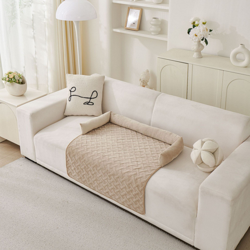 Ležaljka za kućne ljubimce od kristalnog velūra, jesen-zima, gnijezdo za psa i mačku