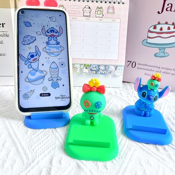 Suport de birou pentru telefon Stitch Series – stil desen animat, material PVC, personalizabil