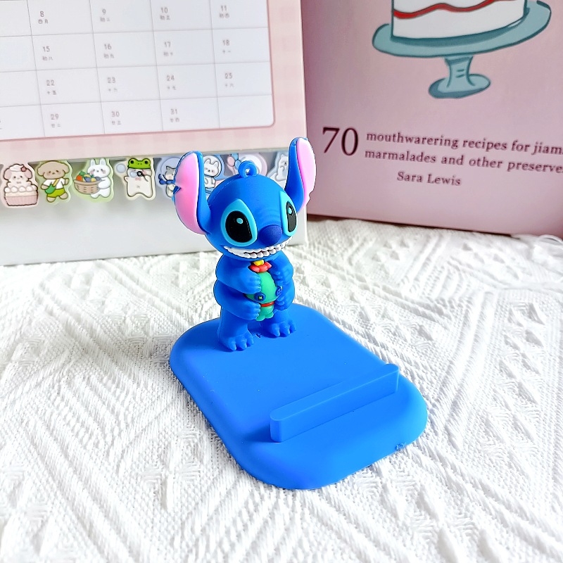Suport de birou pentru telefon Stitch Series – stil desen animat, material PVC, personalizabil