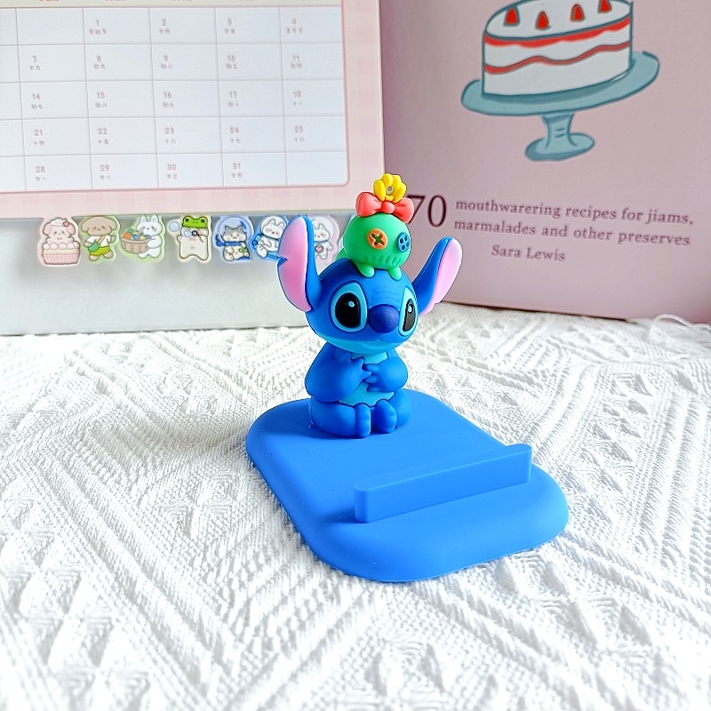 Suport de birou pentru telefon Stitch Series – stil desen animat, material PVC, personalizabil