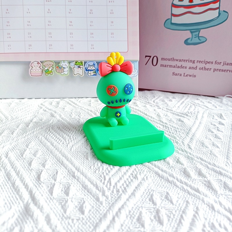 Suport de birou pentru telefon Stitch Series – stil desen animat, material PVC, personalizabil