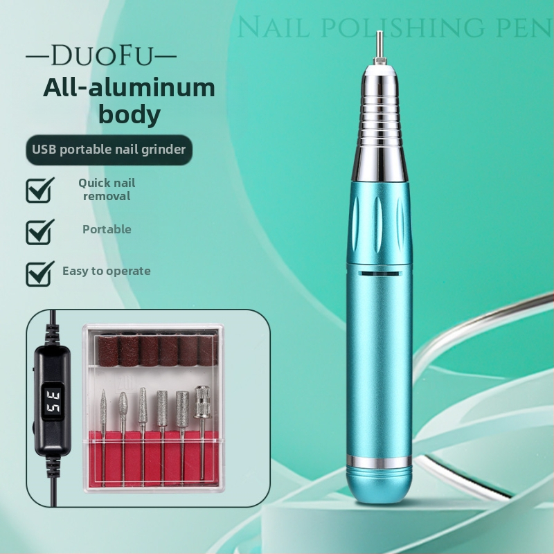 Elektrická fréza na nechty s displejom, USB napájanie, 35000 RPM, DF101 model, Duofu