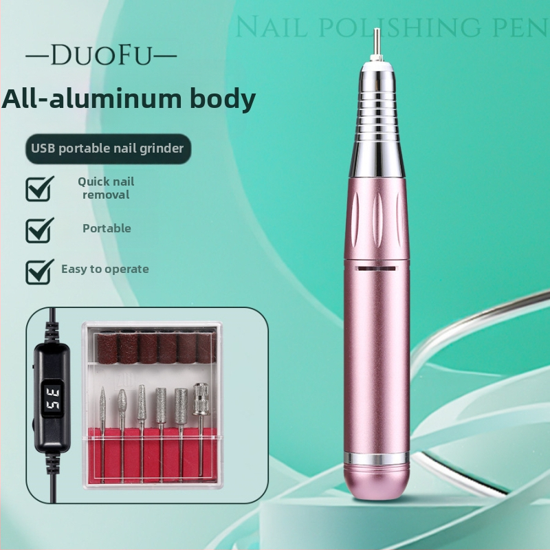 Elektrická fréza na nechty s displejom, USB napájanie, 35000 RPM, DF101 model, Duofu