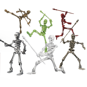 Sada stavebných blokov: 3D pohyblivý kostrový model, 50–100 dielov, z plastu, vhodné pre DIY, vek 7–14 rokov