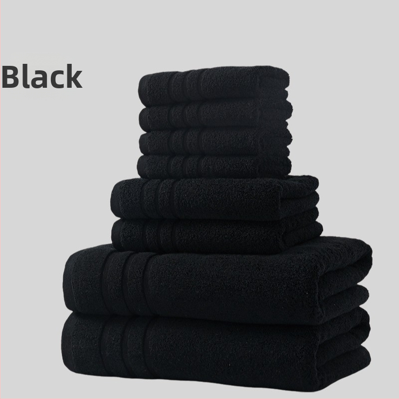 Osemdielny set uterák z 100% bavlny pre kúpeľ a tvár, hrubé a mäkké, celková hmotnosť 1560 g, možnosť tlače loga a súkromná značka