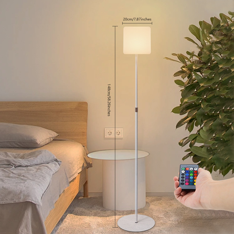 LED stojanové svietidlo Nordic štýl, kovové telo, osvetlenie 3–5 m², CRI ≥95