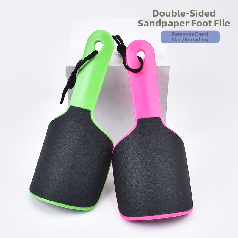 Pedikúrny nástroj – U tvarovaný obojstranný brúsik na nohy, zakrivená doska, PP materiál, oválny tvar, balenie 200