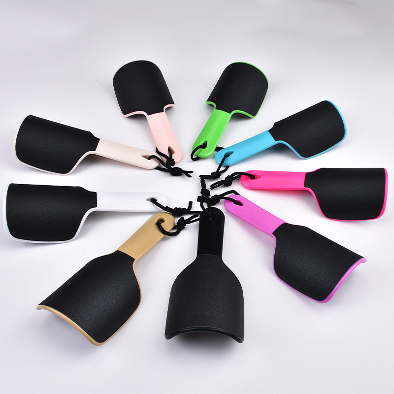 Pedikúrny nástroj – U tvarovaný obojstranný brúsik na nohy, zakrivená doska, PP materiál, oválny tvar, balenie 200