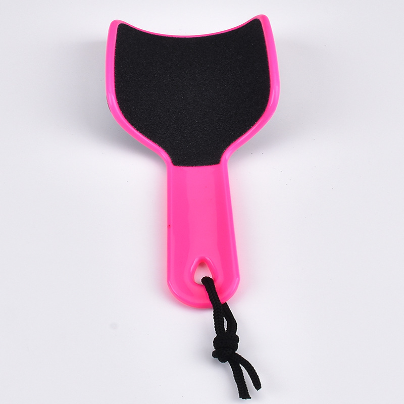 Pedikúrny nástroj – U tvarovaný obojstranný brúsik na nohy, zakrivená doska, PP materiál, oválny tvar, balenie 200