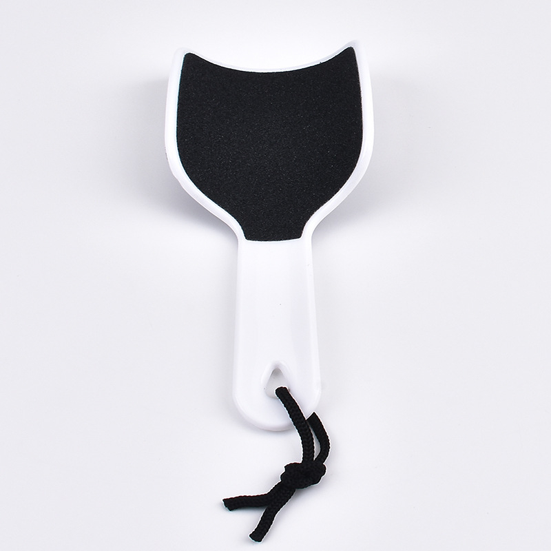 Pedikúrny nástroj – U tvarovaný obojstranný brúsik na nohy, zakrivená doska, PP materiál, oválny tvar, balenie 200