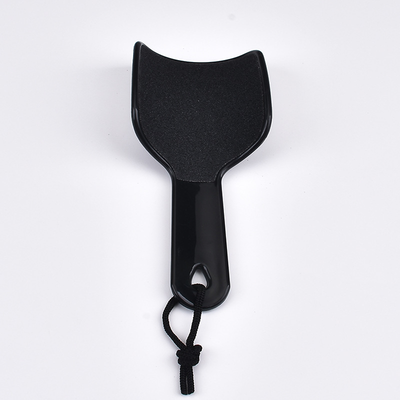 Pedikúrny nástroj – U tvarovaný obojstranný brúsik na nohy, zakrivená doska, PP materiál, oválny tvar, balenie 200