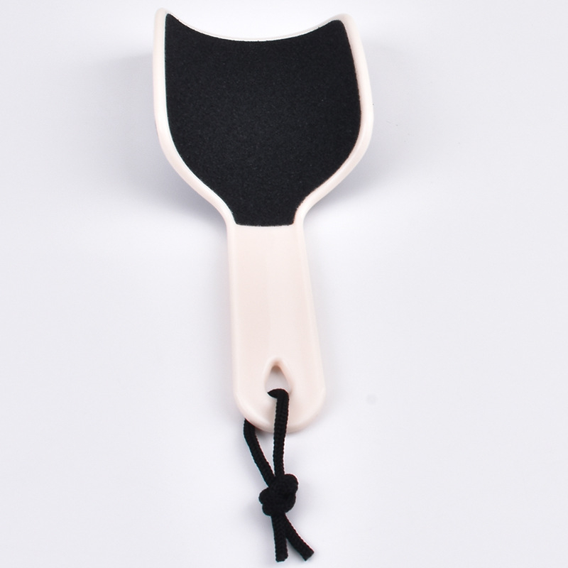 Pedikúrny nástroj – U tvarovaný obojstranný brúsik na nohy, zakrivená doska, PP materiál, oválny tvar, balenie 200