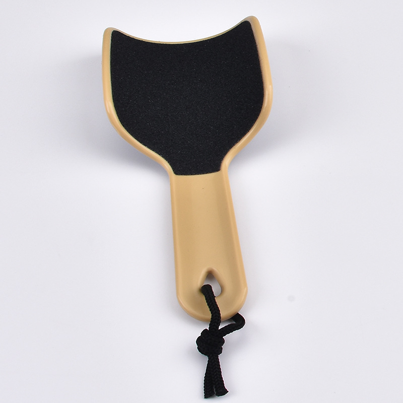 Pedikúrny nástroj – U tvarovaný obojstranný brúsik na nohy, zakrivená doska, PP materiál, oválny tvar, balenie 200