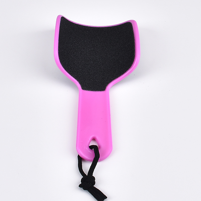 Pedikúrny nástroj – U tvarovaný obojstranný brúsik na nohy, zakrivená doska, PP materiál, oválny tvar, balenie 200