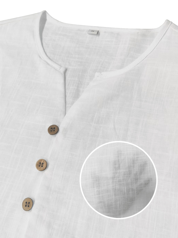 Muška lagana pamučna košulja kratkih rukava s oštrim ovratnikom, prozračna, prilagodljiv kroj