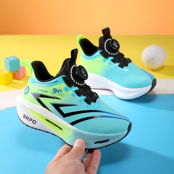 Dječje sportske tenisice s okretanjem kopče, gornji dio od mikrovlakana, gumeni potplat, prozračne i lagane, unisex, proljeće–jesen