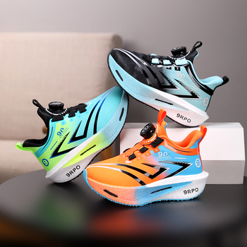 Dječje sportske tenisice s okretanjem kopče, gornji dio od mikrovlakana, gumeni potplat, prozračne i lagane, unisex, proljeće–jesen